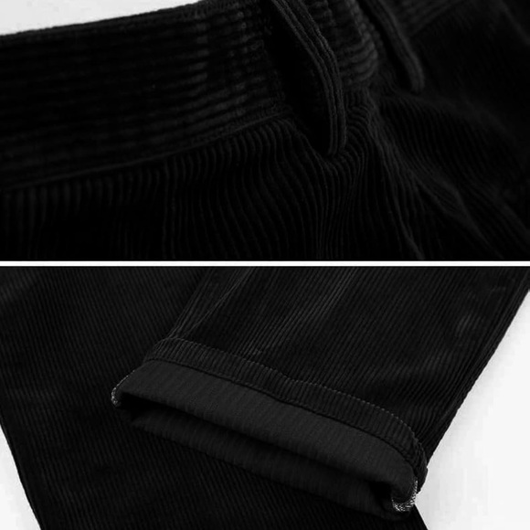 Kinghua nwt 38x32 Men's Black Corduroy Pants - Picture 2 of 7